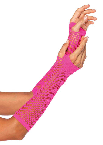 Fishnet Glove Pink