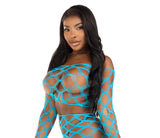 3D fishnet top