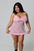 Fluffy babydoll dream dress