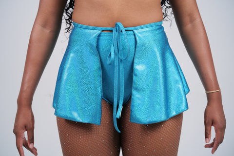 Holographic Turquoise Skirt