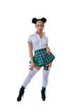 Green plaid school girl skirt