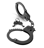 Fetish black Metal Handcuffs