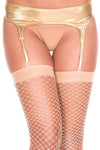 Metallic garter belt gold