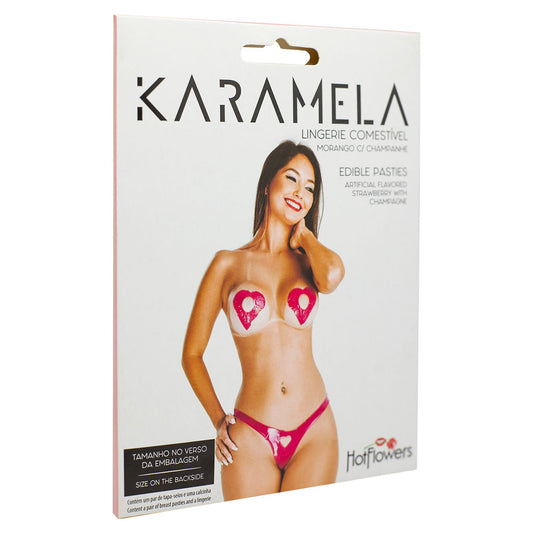 Edible lingerie strawberry with champagne