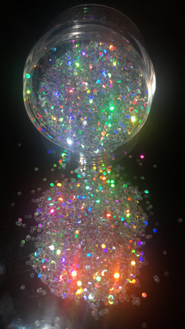 Rainbow holographic glitter