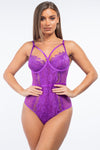 Mesh and lace violet