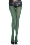 Opaque tights hunter green