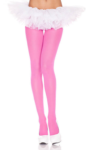 Opaque tights pink