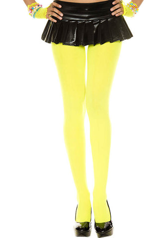 Opaque tights Neon Yellow
